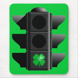 Tapis De Souris shamrock vert.