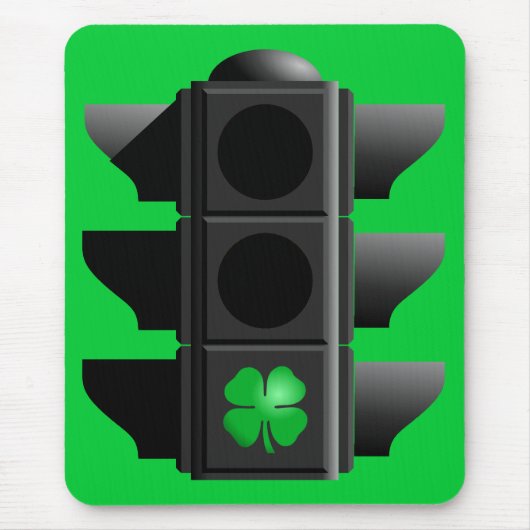 Tapis De Souris shamrock vert. (Devant)
