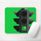 Tapis De Souris shamrock vert. (Avec souris)