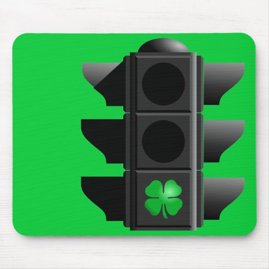 Tapis De Souris shamrock vert. (Devant)