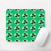 Tapis De Souris Shamrocks chanceux (Avec souris)