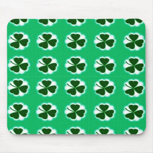 Tapis De Souris Shamrocks chanceux (Devant)