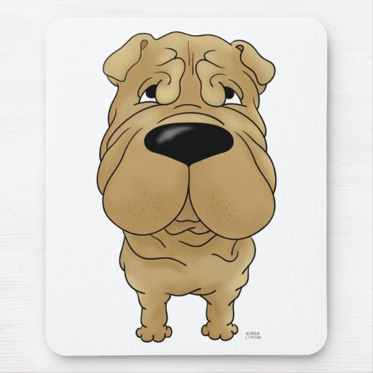 Tapis De Souris Shar-Pei - grand nez et bout (Devant)