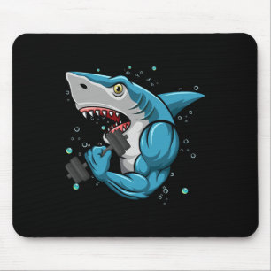 Tapis De Souris Shark Gym Powerlifting Weightlifting Bodybuilding
