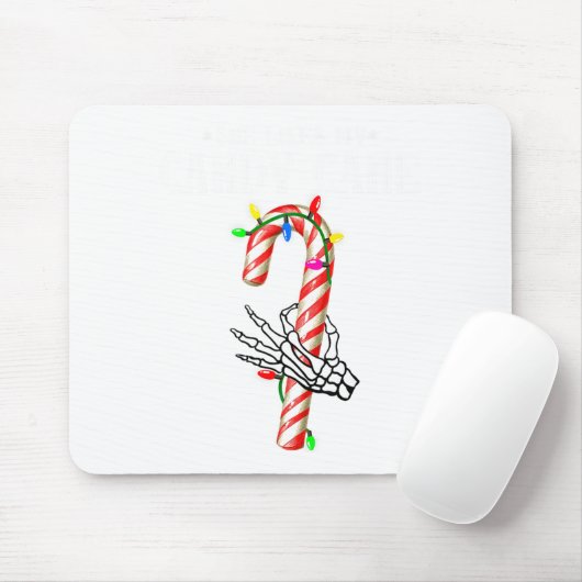 Tapis De Souris She Likes My Candy Cane Skeleton Couples Christmas (Avec souris)