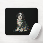 Tapis De Souris Sheepadoodle Christmas I'm Fine Everything Is Fine (Avec souris)