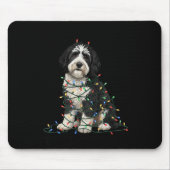 Tapis De Souris Sheepadoodle Christmas I'm Fine Everything Is Fine (Devant)