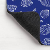 Tapis De Souris Shell bleu lumineux modèlent (Coin)