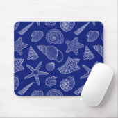Tapis De Souris Shell bleu lumineux modèlent (Avec souris)