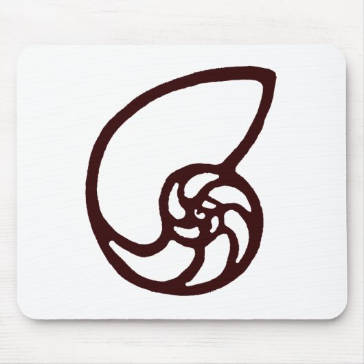 Tapis De Souris Shell Couper Dk Gibney Brown Le MUSÉE (Devant)