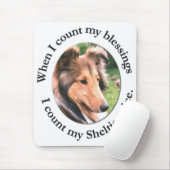 Tapis De Souris Sheltie bénissant #4 Mousepad (Avec souris)
