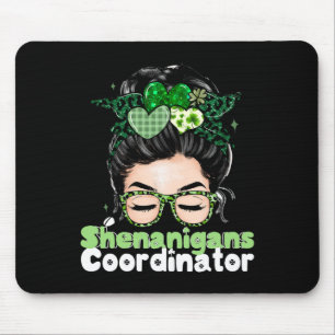 Tapis De Souris Shenanigans Coordonnateur Jour de la Saint Patrick