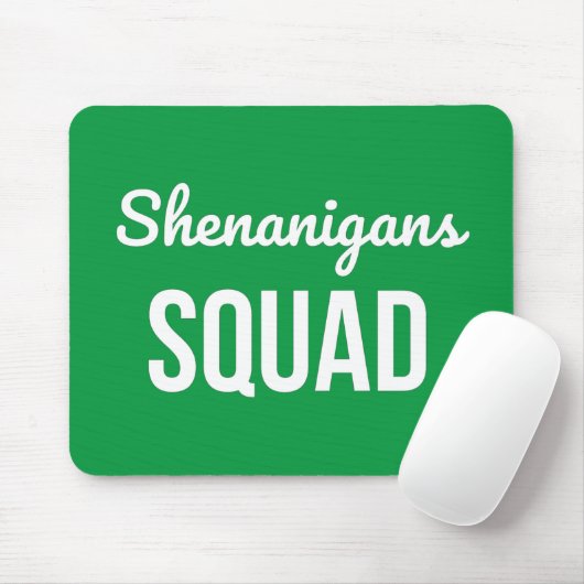 Tapis De Souris Shenanigans Squad St Patrick's Day (Avec souris)