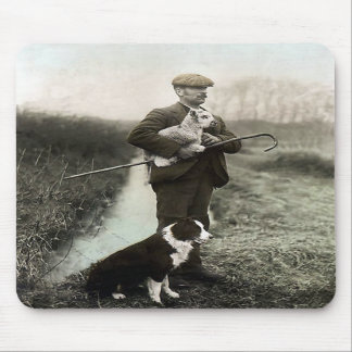 Tapis De Souris "Shepherd avec le ~Mousepad de border collie et