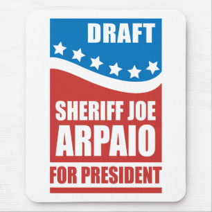 Tapis De Souris Shérif d'ébauche Joe Arpaio pour le président