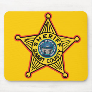 Tapis De Souris Shérif Mousepad. du comté de Summit Ohio
