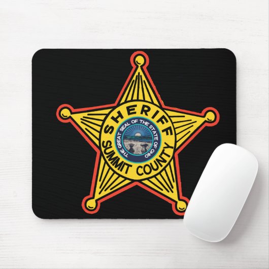 Tapis De Souris Shérif Mousepad. du comté de Summit Ohio (Avec souris)
