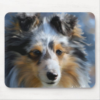 Tapis De Souris Shetland Sheepdog Art
