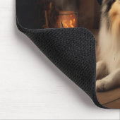 Tapis De Souris Shetland Sheepdog Citrouille Halloween effrayant (Coin)