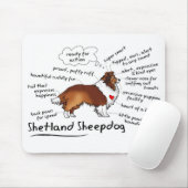 Tapis De Souris Shetland Sheepdog mousepad (Avec souris)