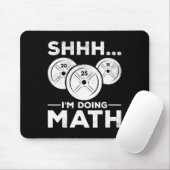Tapis De Souris Shhh I'm Doing Math Bodybuilding Gym Fitness Train (Avec souris)