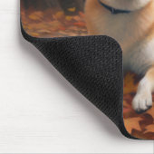 Tapis De Souris Shib Inu en automne Leaves automne Inspire (Coin)