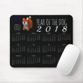 Tapis De Souris Shiba Chien d'Art 3D année 2018 Calendrier Mousepa (Avec souris)