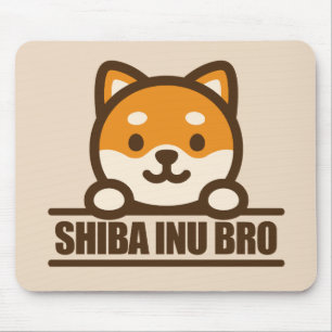 Tapis De Souris SHIBA INU BRO - Conception de frère Shiba Inu Coo