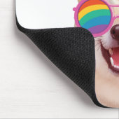 Tapis De Souris Shiba Inu Chien avec Coeurs Saint Valentin (Coin)