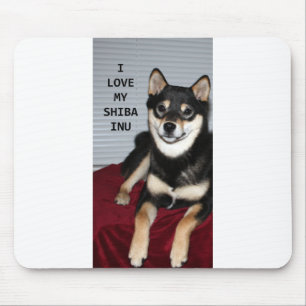 Tapis De Souris shiba plein noir et bronze amour w pic