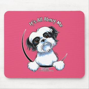Tapis De Souris Shih noir/blanc Tzu IAAM