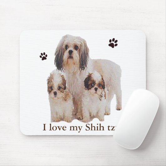 Tapis De Souris Shih Tzu (Avec souris)