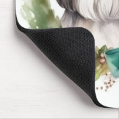 Tapis De Souris Shih Tzu Christmas Wreath Festive Pup (Coin)