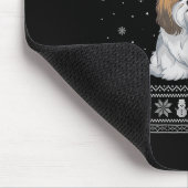 Tapis De Souris Shih Tzu Dog Lovers Men Women Santa Ugly Xmas Swea (Coin)