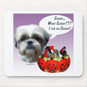 Tapis De Souris Shih Tzu (naturel) Halloween Candy