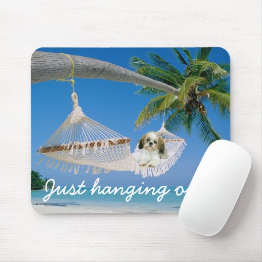 Tapis De Souris Shih Tzu traînant Mousepad (Avec souris)