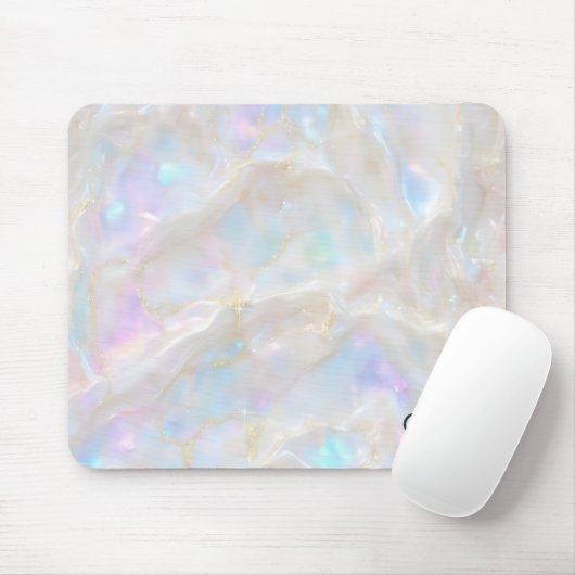 Tapis De Souris Shimmer Opal Iridescent Background (Avec souris)