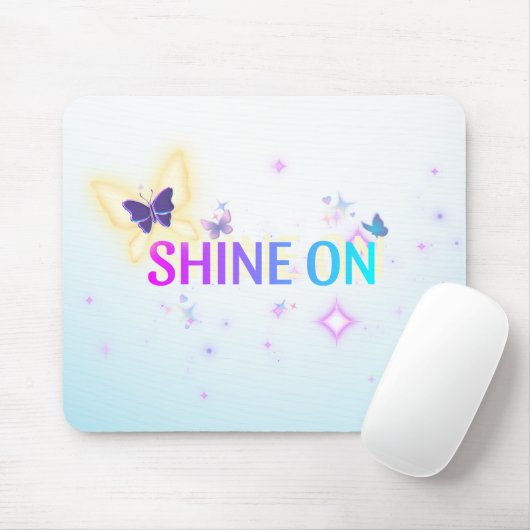 Tapis De Souris Shine On Butterfly Mousepad - Uplifant Neon Paste (Avec souris)