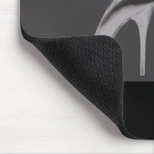 Tapis De Souris Shiny Silver Stiletto Art (Coin)