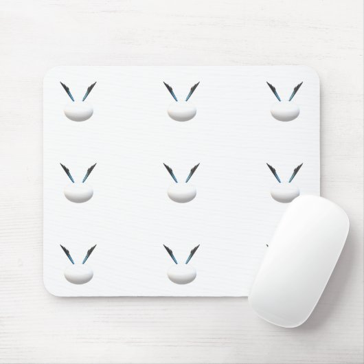 TAPIS DE SOURIS SHITE WHITE GLOBES L'ART MODERNE MOINS EST PLUS (Avec souris)