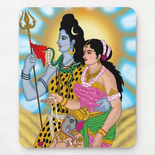 Tapis de souris Shiv Parvati (Devant)