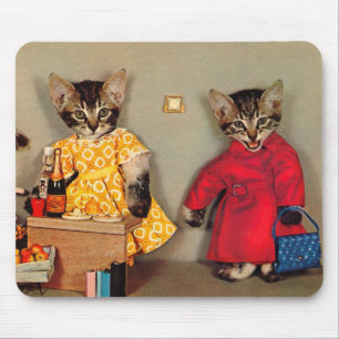 Tapis De Souris shopping tabby kitten et caisson tabby kitten