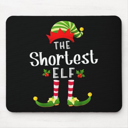 Tapis De Souris Shortest Christmas Elf Matching Pajama X-mas Party (Devant)