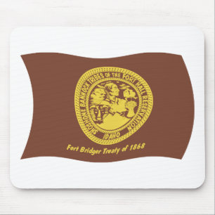Tapis De Souris Shoshone Bannock Tribes Drapeau Mousepad