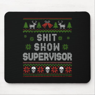 Tapis De Souris -show Superviseur Chandail de Noël Drôle Mauvais N