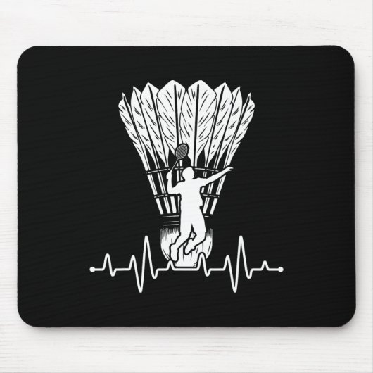 Tapis De Souris Shuttle Heartbeat Badminton (Devant)