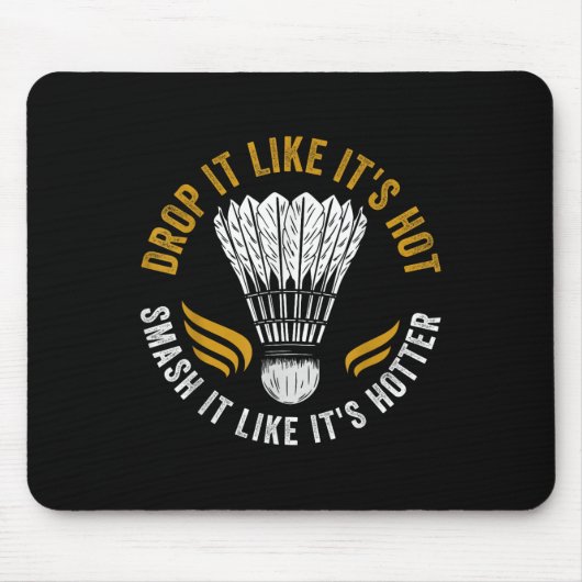 Tapis De Souris Shuttle Joueur Badminton (Devant)