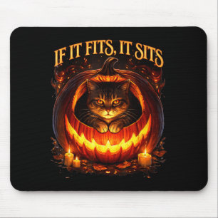 Tapis De Souris Si ça va chat noir gothique humour noir halloween