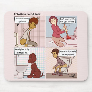 Tapis De Souris Si Des Toilettes Pouvaient Parler Pad Souris