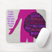 Tapis De Souris Si vous jugez les gens, citez inspiré pavé souris (Avec souris)